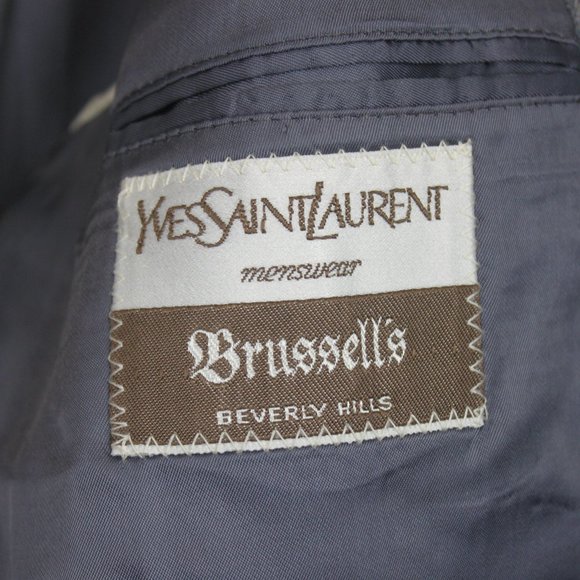 Vintage Yves Saint Laurent Wool Matching Formal Suit - Picture 7 of 16